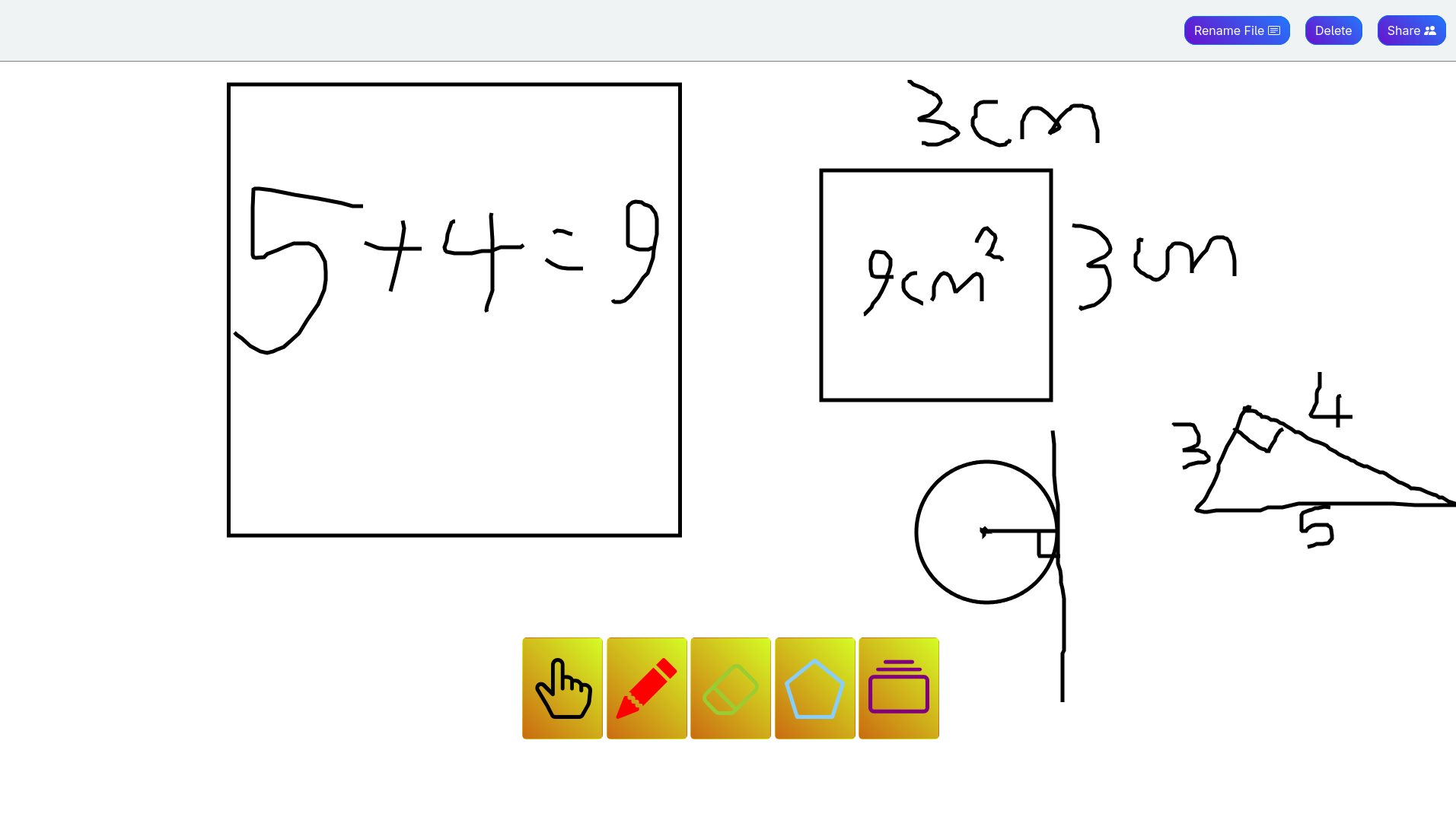 Whiteboard UI image